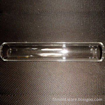 Clear Acrylic Tube with Plastic Injection Molding, High Transparency and Durable